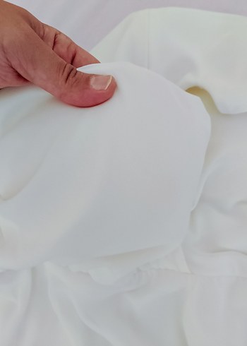 Kısa Beyaz Mini Düğün Elbisesi, modaevi Özel üretim - Görsel 6