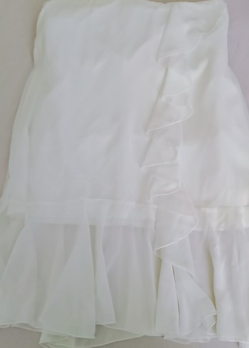 Kısa Beyaz Mini Düğün Elbisesi, modaevi Özel üretim - Görsel 5