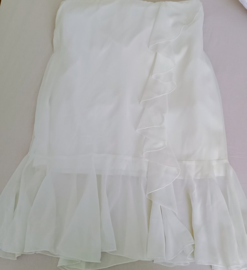 Kısa Beyaz Mini Düğün Elbisesi, modaevi Özel üretim - Görsel 5