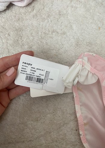 Diğer Pembe Kuğu Desenli Kız Bikini Altı