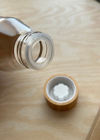  Beden NESPRESSO Bej ve Gri Cam Su Şişesi