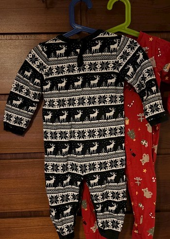 H&M ve LCW yılbaşı tulum set 9-12 ay 74-80 cm - Görsel 9