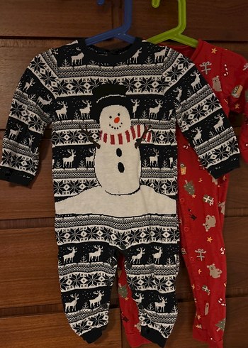 H&M ve LCW yılbaşı tulum set 9-12 ay 74-80 cm - Görsel 6