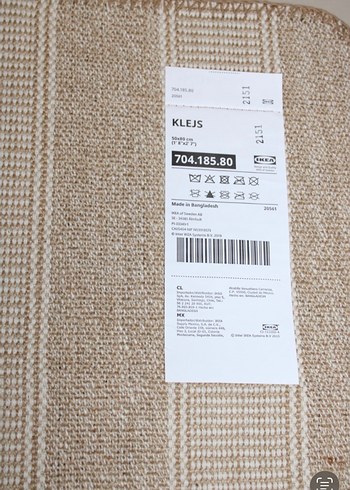 IKEA KLEJS küçük halı - Görsel 3