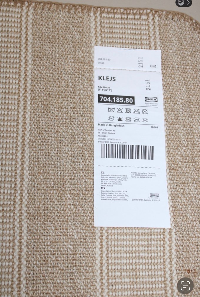 IKEA KLEJS küçük halı - Görsel 3