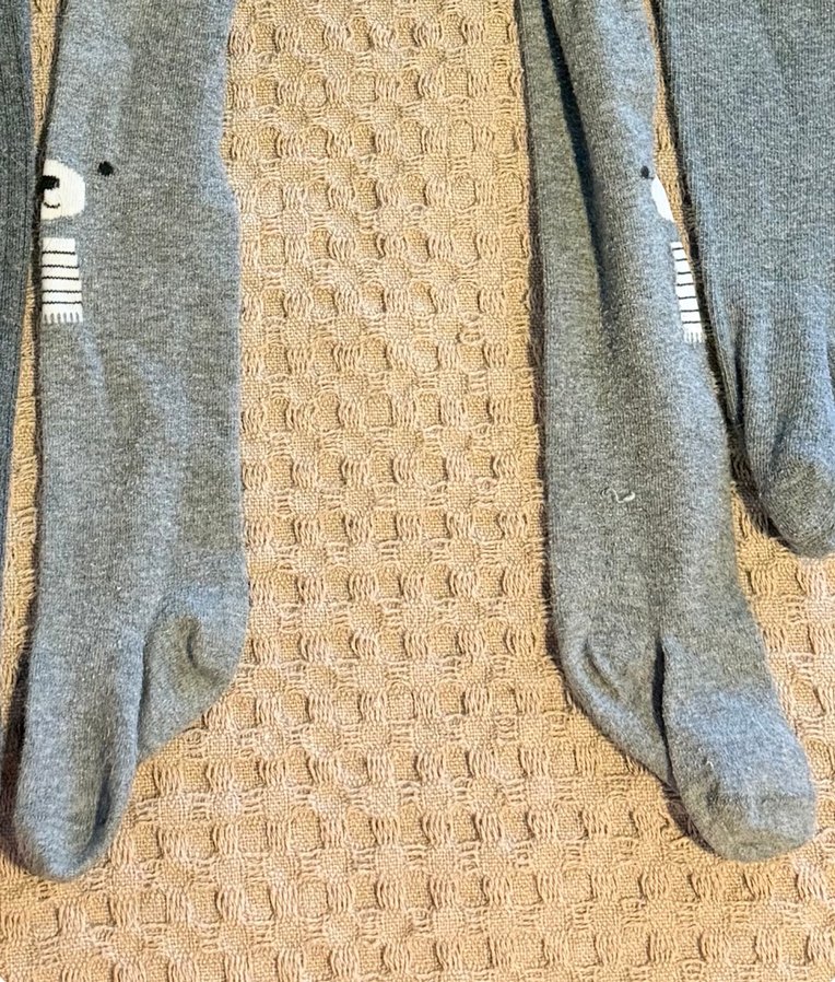 Gri Çocuk Külotlu Çorap 3'lü Paket - Görsel 3