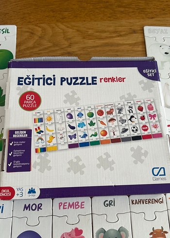 505 Games Eğitici Renkli Puzzle Seti 60 Parça