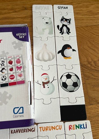 Beden Renk Eğitici Renkli Puzzle Seti 60 Parça