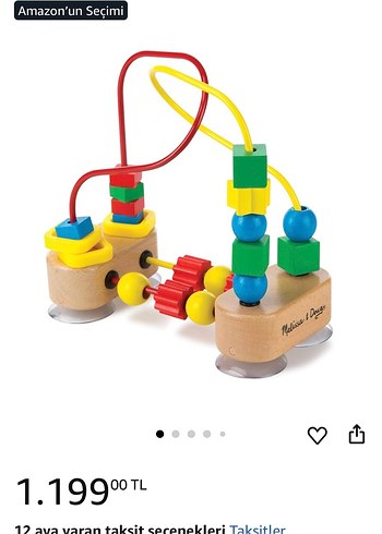 Melissa Melissa & Doug Ahşap Boncuklu Labirent Oyuncak