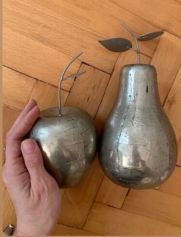 Elma Armut Dekoratif El Yapımı Tasarım Obje