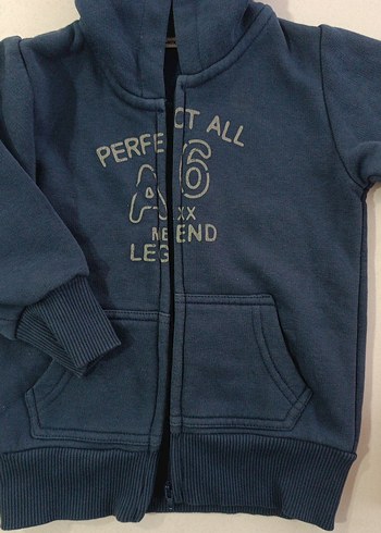 Kırmızı Baskılı Dinozor Sweatshirt ve Fermuarlı Hırka - Görsel 2