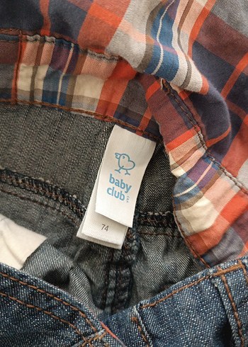 Erkek Çocuk Renkli sweatshirt ve Denim Tulum - Görsel 6