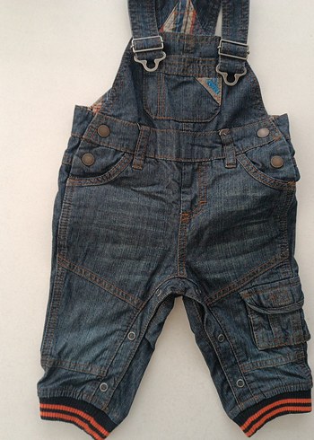 Erkek Çocuk Renkli sweatshirt ve Denim Tulum - Görsel 5