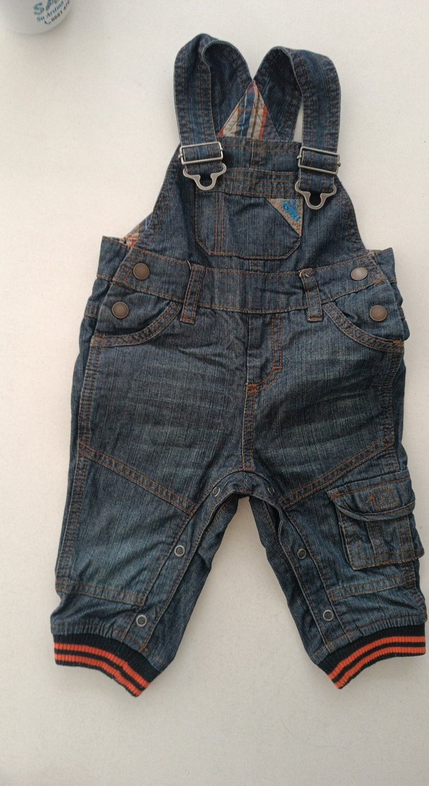 Erkek Çocuk Renkli sweatshirt ve Denim Tulum - Görsel 5