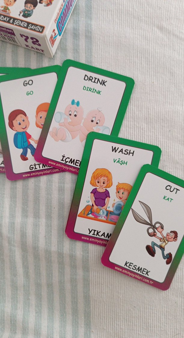 İngilizce Resimli Kelime Kartları Seti 1-16 - Görsel 3