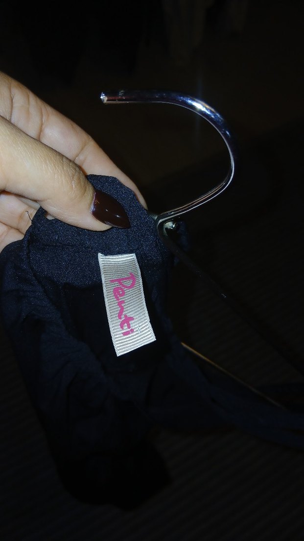 siyah Askılı Midi Bohem Elbise - Görsel 3