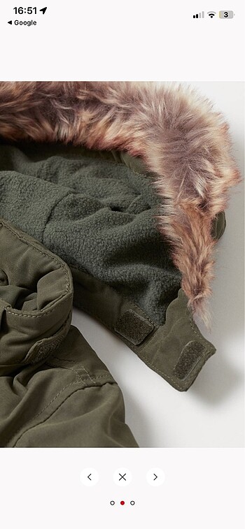 Hm kürklü parka 12-18 ay - Görsel 4