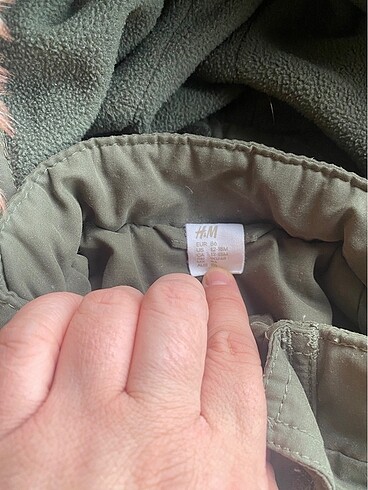 Hm kürklü parka 12-18 ay - Görsel 6