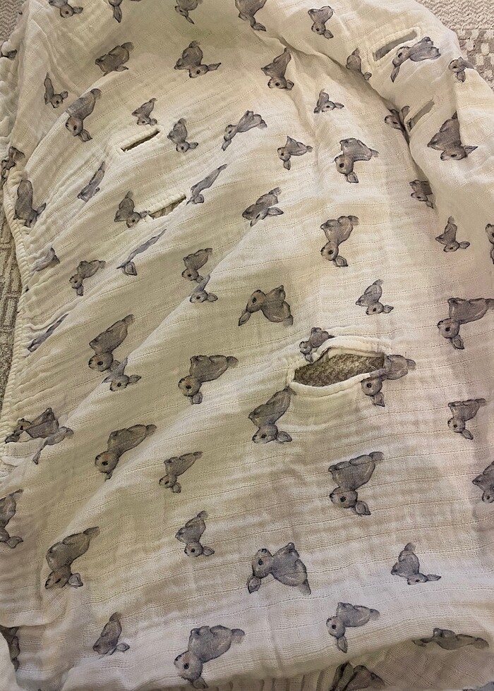 Deux Lapins ana kucağı örtüsü - Görsel 2