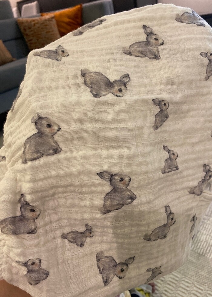 Deux Lapins ana kucağı örtüsü - Görsel 4