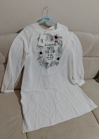 Uzun Kollu Baskılı tunik - Görsel 4