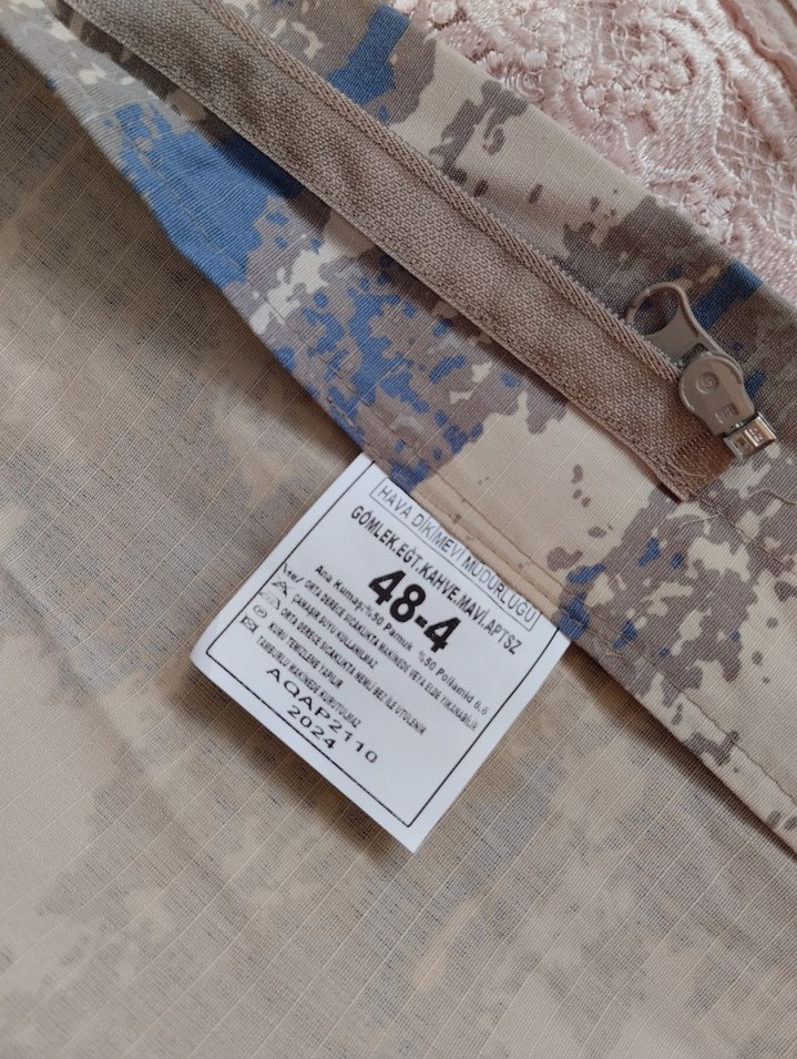 Gri Kamuflaj Desenli Erkek Kısa Kollu Gömlek - Görsel 3