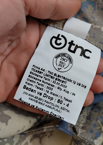 Erkek Mavi Kamuflaj Bol Kesim Kargo Pantolon 50-4 beden sıfır... - Görsel 2