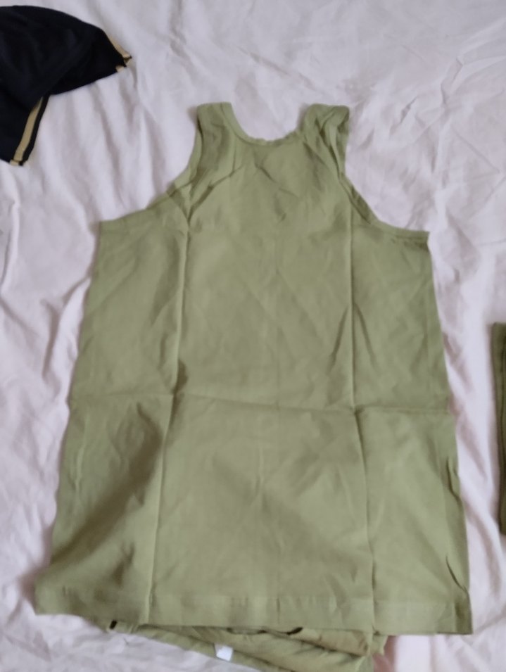 erkek haki renkli düz atlet 4 adet.. - Görsel 4