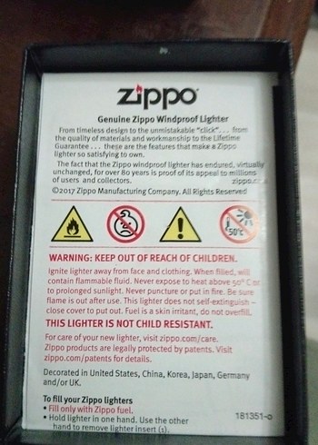  Beden gri Renk Gri Zippo curse siyah