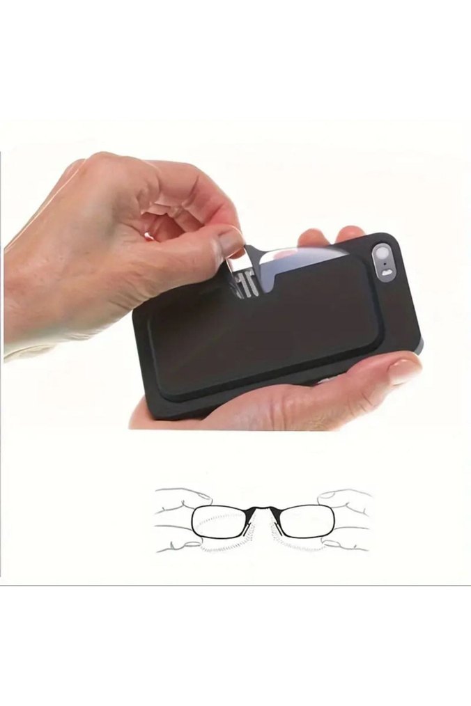 Burun Klipsli Okuma Gözlüğü - Görsel 4