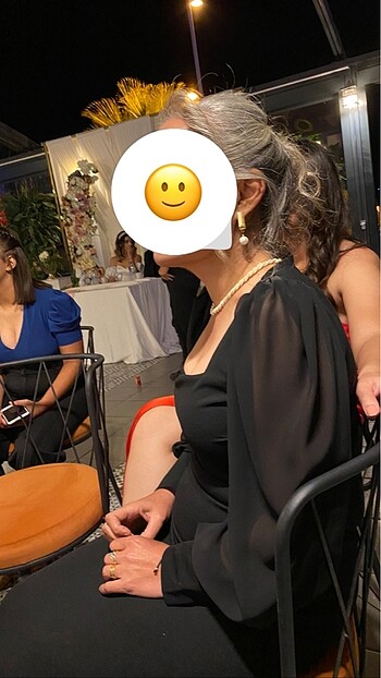 38 Beden siyah Renk Yeni Kolları siyah tüllü elbise