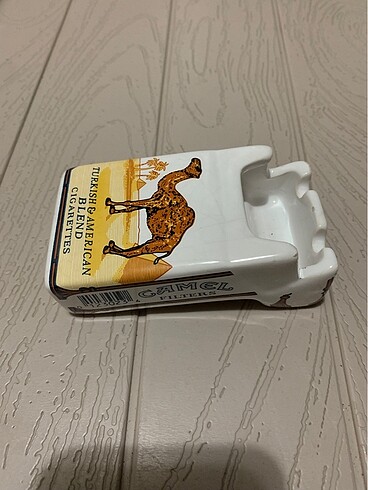 American Vintage vintage camel seramik kül tablası