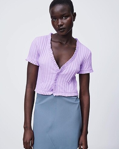 s Beden siyah Renk ZARA CROP TOP