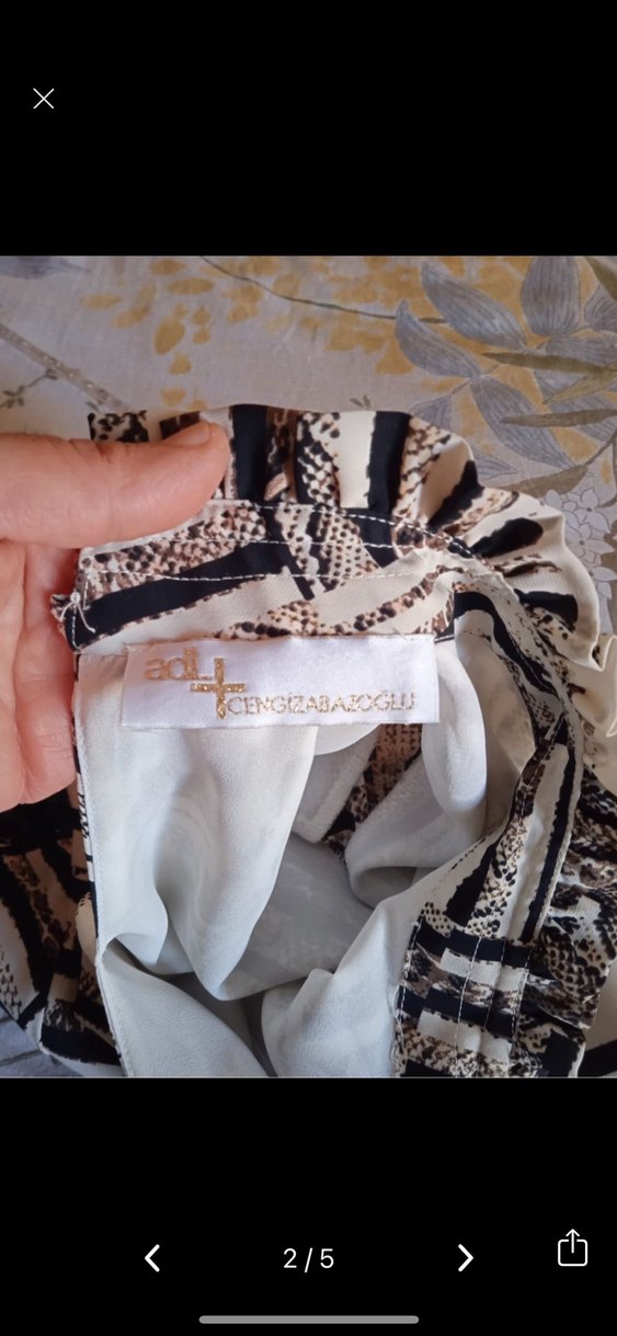 Adl Bohem Desenli Uzun Kollu Piliseli Kadın Elbise - Görsel 2