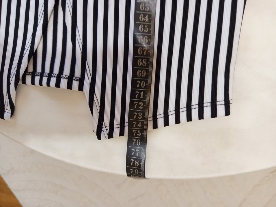 Çizgili Pilili Uzun Hamile Eteği - Görsel 4