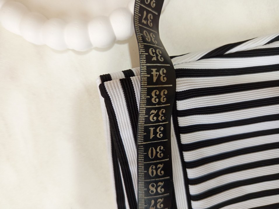 Çizgili Pilili Uzun Hamile Eteği - Görsel 5