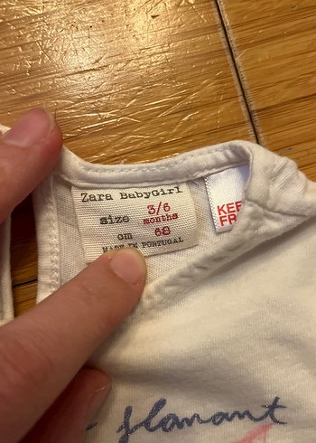 Kız Çocuk Beyaz Flamingo Baskılı Tişört - Görsel 2