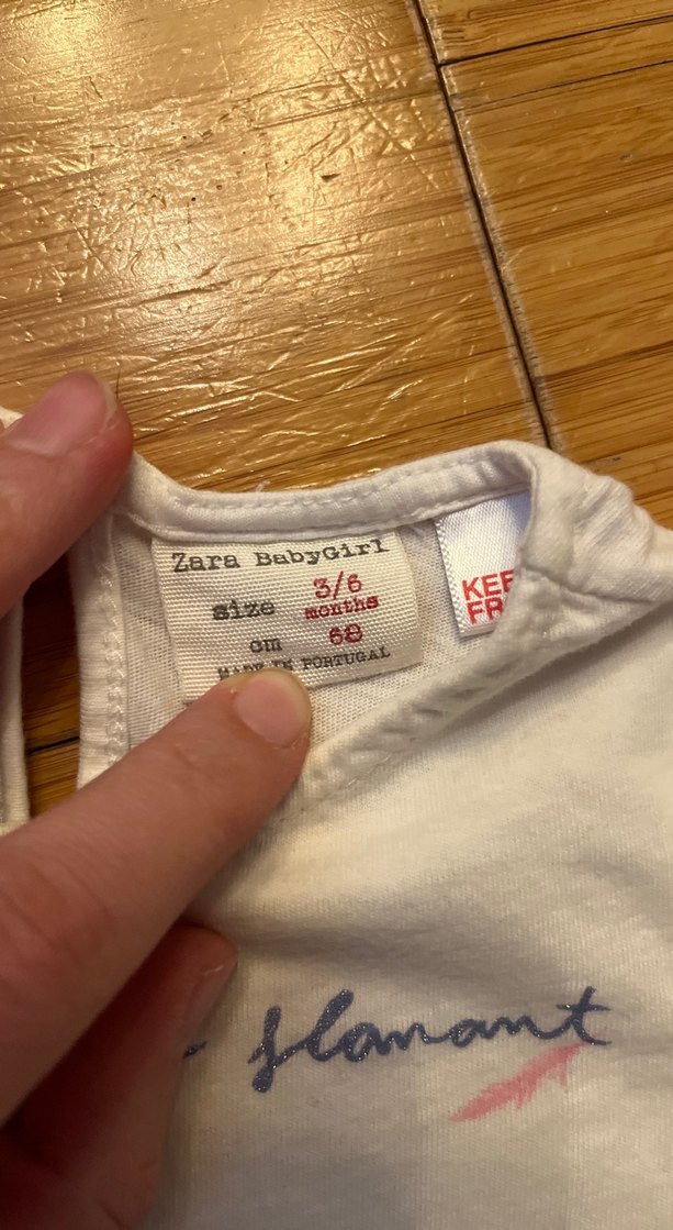 Kız Çocuk Beyaz Flamingo Baskılı Tişört - Görsel 2