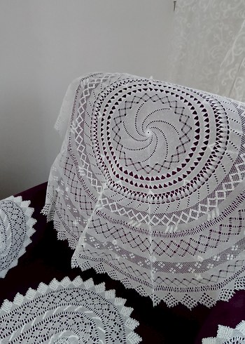 vintage gaziantep iğne oyası Takım - Görsel 4