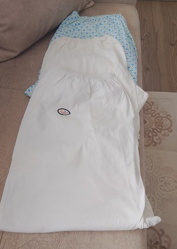 3 adet Beyaz Pamuklu paçalı anne çamaşır - Görsel 3