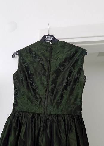 tafta kumaş özel dikimGotik Abiye Elbise - Görsel 4