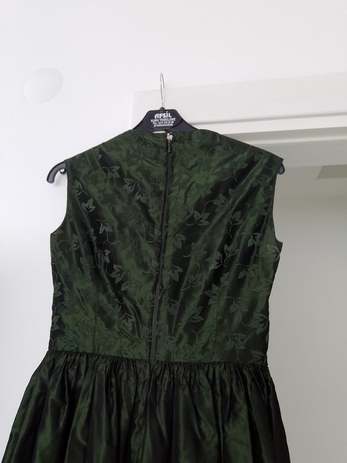 tafta kumaş özel dikimGotik Abiye Elbise - Görsel 4