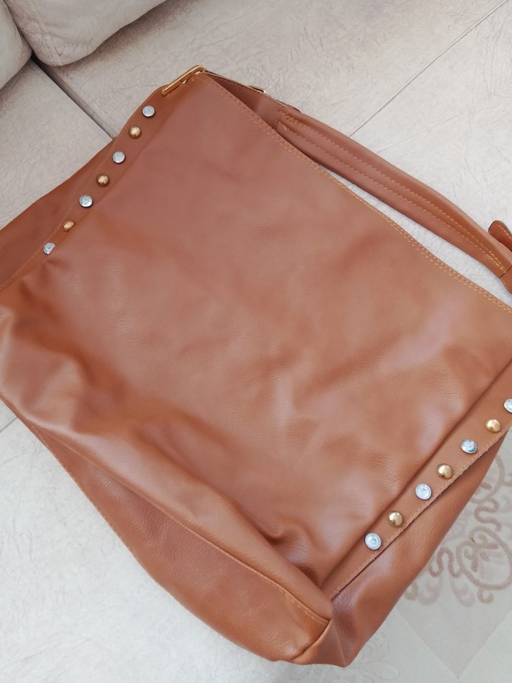 Deri Fermuarlı Kadın Çanta - Görsel 2