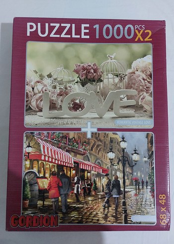 2×1000 Parça Renkli Puzzle Seti
