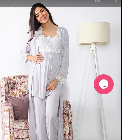 Lohusa/Hamile Sabahlıklı Pijama Takımı