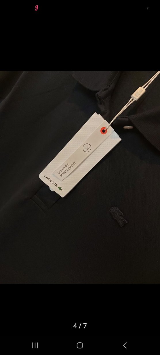 Lacoste Siyah Erkek Polo Tişört - Görsel 4