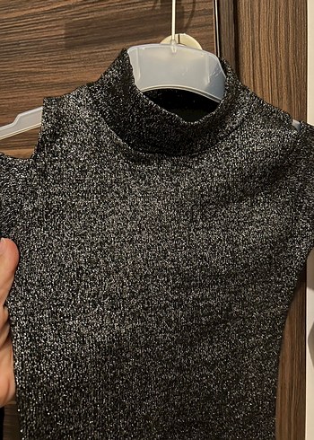 Gri Balıkçı Yaka Kadın Triko Kazak - Görsel 2