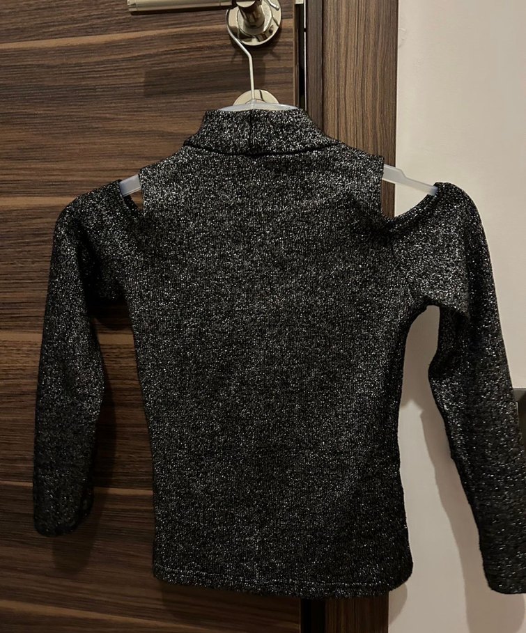 Gri Balıkçı Yaka Kadın Triko Kazak - Görsel 4