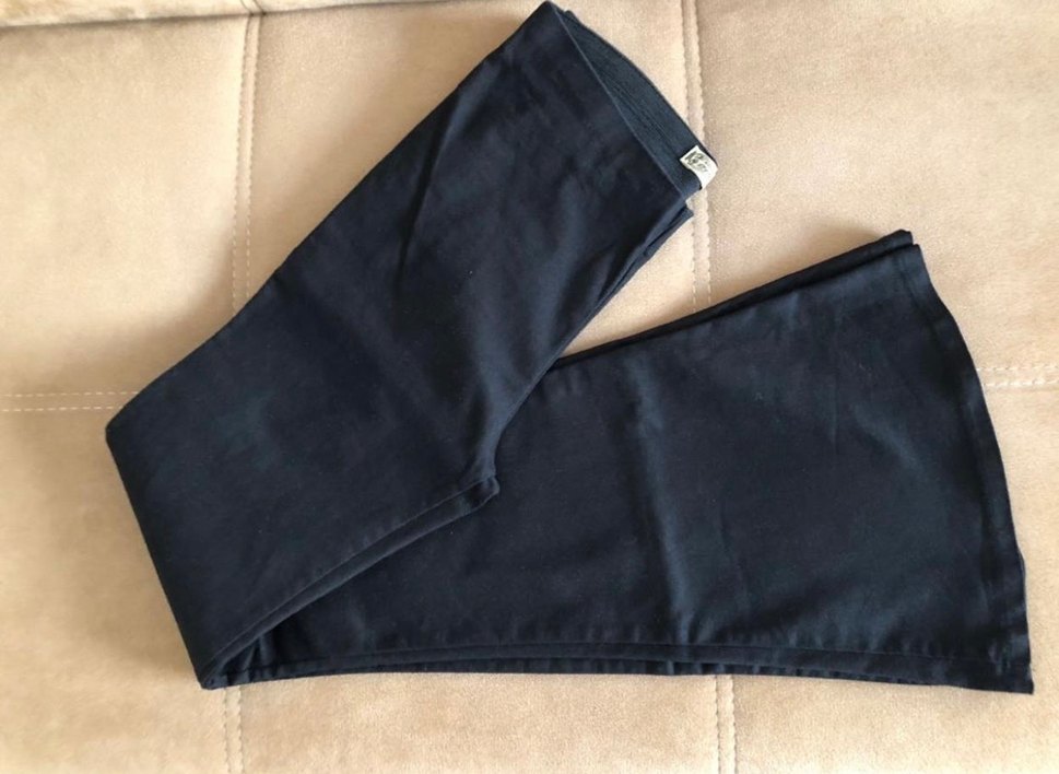 Siyah Kadın Midi İspanyol Paça Pantolon - Görsel 5