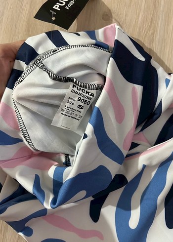 Pastel Renkli Zebra Desenli Kadın Tayt - Görsel 2